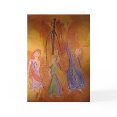 Beltane Greeting Cards by Mctira