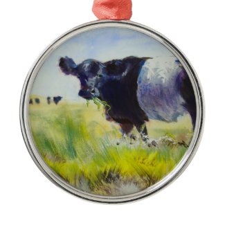 Belted Galloway Animal Christmas Tree Ornament