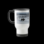 Belted Galloway Cow in a Snowy Landscape mugs