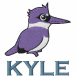 Belted Kingfisher Embroidery