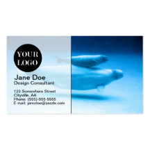 Beluga Mother and Baby Business Card