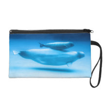Beluga Mother and Baby Wristlet Purses