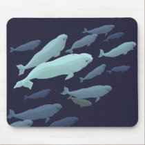 Beluga Whale Art Mousepad Baby Whale Decor mousepads