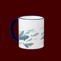 Beluga Whale Art Mug Marinelife Coffee Cup mugs