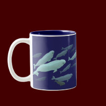 Beluga Whale Art Mug Marinelife Coffee Cup mugs