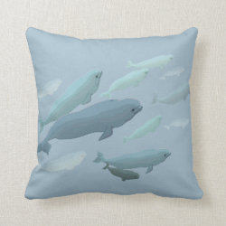 Beluga Whale Pillow Baby Beluga Whale Throw Pillow Pillow