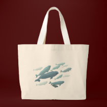 Beluga Whale Tote Bags & Blue Beluga Gifts bags