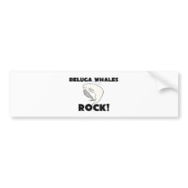 Beluga Whales Rock bumper stickers by AnimalShirts Beluga Whales Rock bumper stickers
