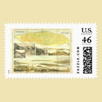 Belvedere Peninsula, Marin County, ca. 1890.  stamps