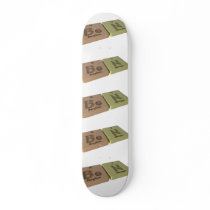 Ben as Beryllium Be and Nitrogen N Custom Skateboard