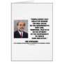 Ben Bernanke Inflation Erodes Real Value Govt Debt Greeting Card