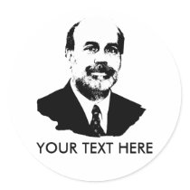 Ben Bernanke Round Sticker