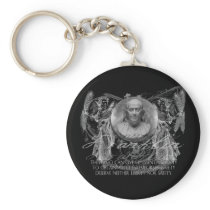 Ben Franklin, a Hero, on Liberty & Security Key Chains