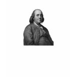 Ben Franklin and quote -- Black Tee Shirt