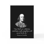 Ben Franklin and Quote Greeting Cards