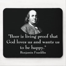 Ben Franklin and Quote Mouse Pad