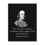 Ben Franklin and Quote Post Card