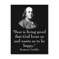 Ben Franklin and Quote postcards by militarycards Ben Franklin and Quote postcards