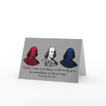 Ben Franklin and Quote -- Red, White, and Blue Greeting Card