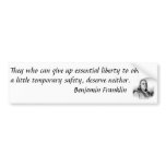 Ben Franklin Bumper Sticker