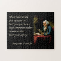 Ben Franklin Liberty Quote Puzzle puzzles