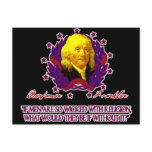 Ben Franklin on Men without Religion Post Card