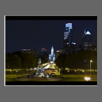 Ben Franklin Parkway postcards