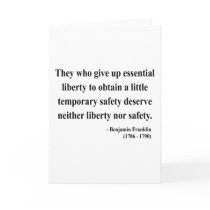 Ben Franklin Quote 1a Greeting Card