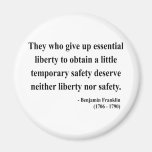 Ben Franklin Quote 1a Magnets