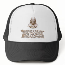 Ben Franklin Quote: 2 Wolves & a Well Armed Lamb Mesh Hats