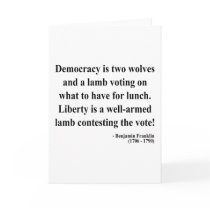 Ben Franklin Quote 2a Greeting Cards