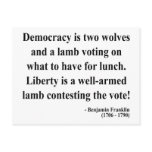Ben Franklin Quote 2a Postcards