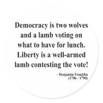 Ben Franklin Quote 2a Stickers