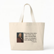 Ben Franklin Quote 2b Canvas Bag