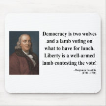 Ben Franklin Quote 2b Mouse Mat