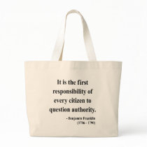 Ben Franklin Quote 3a Canvas Bags