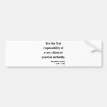 Ben Franklin Quote 3a Bumper Stickers
