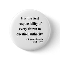 Ben Franklin Quote 3a Pin