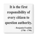 Ben Franklin Quote 3a Refrigerator Magnets