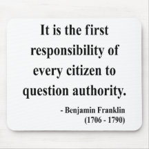 Ben Franklin Quote 3a Mouse Pads