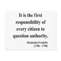 Ben Franklin Quote 3a Post Cards