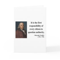 Ben Franklin Quote 3b Cards