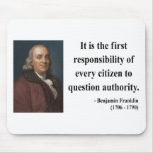 Ben Franklin Quote 3b Mouse Mats