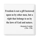 Ben Franklin Quote 4a Fridge Magnets
