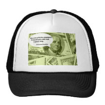 Ben Franklin Quote Beware of little expenses. A sm Mesh Hats