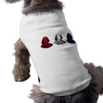 Ben Franklin -- Red, White, and Blue pet clothing