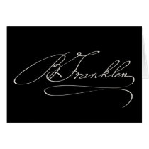Ben Franklin Signature Card