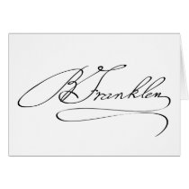 Ben Franklin Signature Card