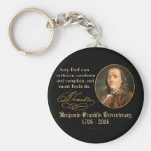 Ben Franklin - tontos Llaveros Personalizados