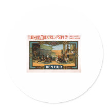 Ben Hur - Broadway Play Poster Round Sticker